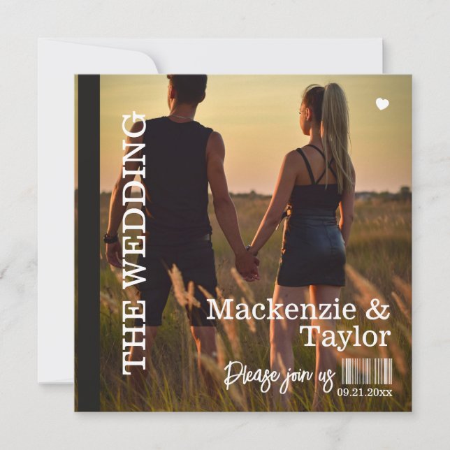 Invitation Couverture de CD pour Mariage (Devant)