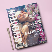Couverture de magazine amusante | Fête d'anniversa