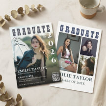 Couverture de magazine moderne Photo QR Code Alors
