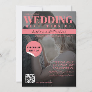 Invitation Couverture de magazine Photo sombre tendance