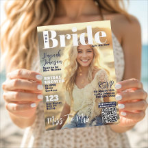 Couverture de magazine pour douche de mariée