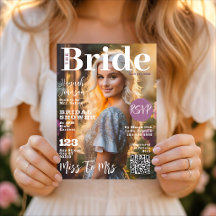 Couverture de magazine pour douche de mariée