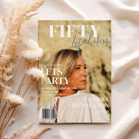 Couverture de magazine tendance | 50e fête d'anniv