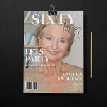 Invitation Couverture de magazine tendance | 60e fête d'anniv<br><div class="desc">"Préparez-vous à fêter votre grand jour avec des êtres chers - il est temps pour une fête d'anniversaire comme personne d'autre! Notre magazine couvre les invitations photo thématiques ajouter une touche chic et moderne à votre événement, s'assurant qu'il sera un à retenir. Personnalisez vos invitations avec votre photo préférée, vos...</div>