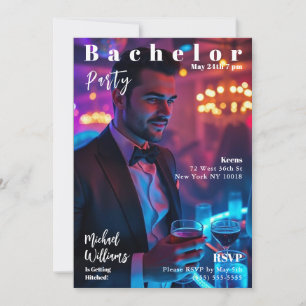 Invitation Couverture du magazine Bachelor Party