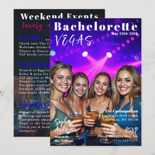 Invitation Couverture du magazine Bachelorette Weekend