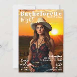 Invitation Couverture du magazine Country Bachelorette