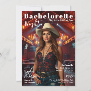 Invitation Couverture du magazine Country Bachelorette