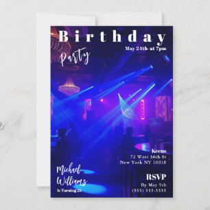 Invitation Couverture du magazine de fête d'anniversaire