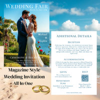 Couverture du magazine de mariage de plage