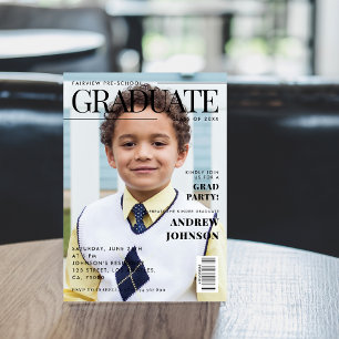 Invitation Couverture du magazine d'études secondaires de la 