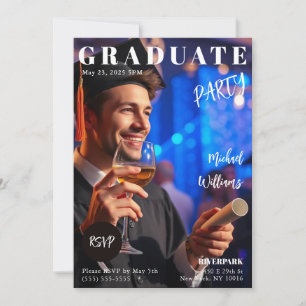 Invitation Couverture du magazine Graduate