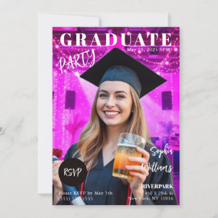 Invitation Couverture du magazine Graduate