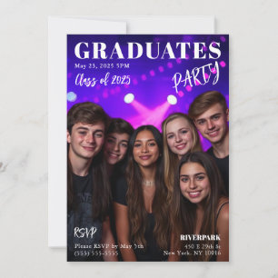 Invitation Couverture du magazine Graduates