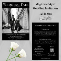 Couverture du magazine Mariage noir et blanc