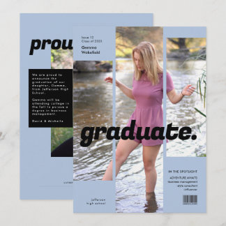 Invitation Couverture Magazine simple et moderne