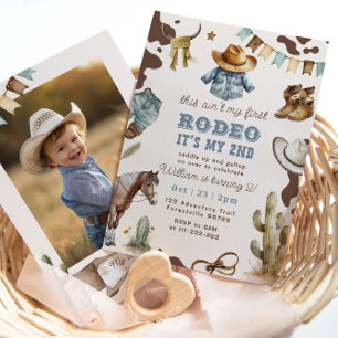 Invitation Cow-boy occidental 2ème photo de Rodéo fête d'anni