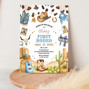 Invitation Cow-boy Premier Rodéo Far West 1er Anniversaire