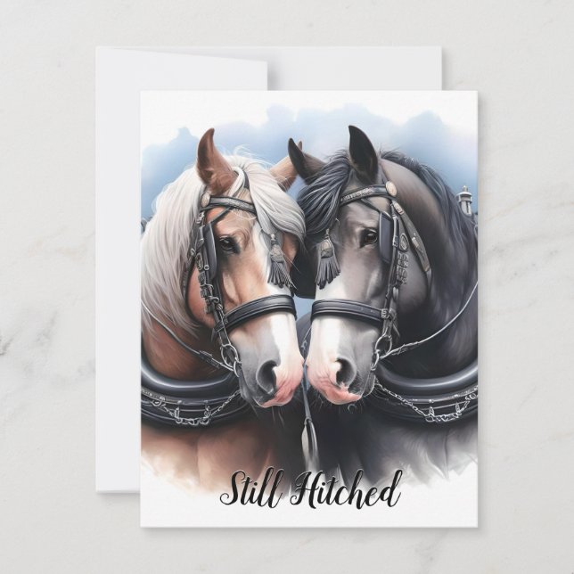 Invitation Cowboy et Cowgirl Great Team Anniversaire (Devant)