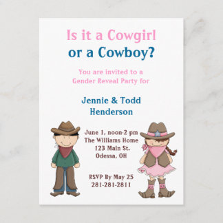 Invitation Cowboy ou Cowgirl ?Invitation de la Fête de la Rév