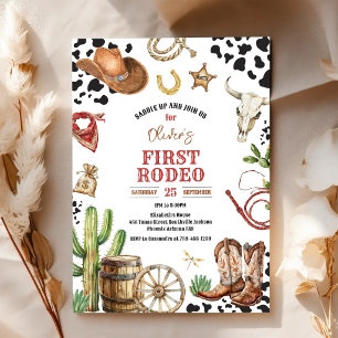 Invitation Cowboy Premier Rodéo Far West 1er Anniversaire 