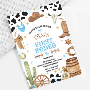Invitation Cowboy Premier Rodéo Far West 1er Anniversaire