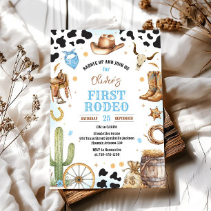 Invitation Cowboy Premier Rodéo Far West 1er Anniversaire