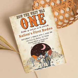 Invitation Cowboy Rodeo 1er Anniversaire Comment l'Occident é