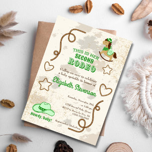 Invitation Cowboy Rodeo Unisex Howdy Baby shower Sprinkl