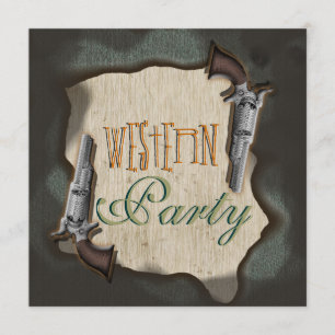Invitation Cowboy western ranal corral