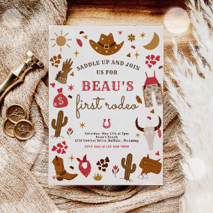Invitation Cowboy Wild West Rodeo Ranch fête d'anniversaire