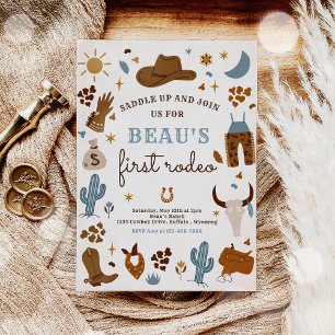 Invitation Cowboy Wild West Rodeo Ranch fête d'anniversaire