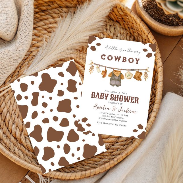 Invitation Cowboy Wild West Rodeo Western Boy Baby shower (Créateur téléchargé)