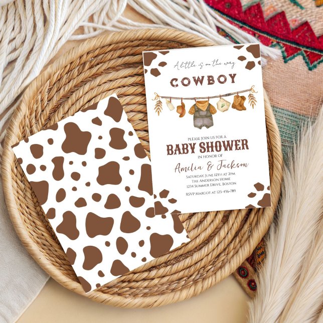 Invitation Cowboy Wild West Rodeo Western Boy Baby shower (Créateur téléchargé)