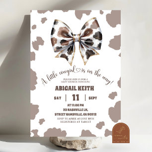 Invitation Cowgirl Bow Girl premier Baby shower de rodéo