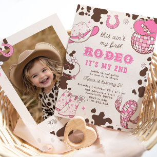 Invitation Cowgirl de l'Ouest 2ème photo de Rodéo pour fête d