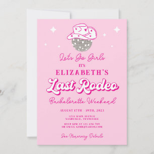 Invitation Cowgirl Dernier Rodeo Bachelorette Party