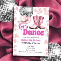 Cowgirl Disco 35e anniversaire PINK Dance Invitati
