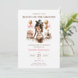 Invitation Cowgirl Rodeo Western Party Douche