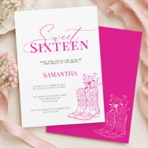 Cowgirl Rose Fleur Sauvage Anniversaire Dix-Seize