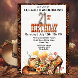 Invitation Cowgirl Western 21e anniversaire<br><div class="desc">Cowgirl Western 21st Birthday Invitations For Women. Il Est Facile De Changer L'Exemple De Texte En Vous Propre En Cliquant Sur Personnaliser. Cliquez Sur Personnaliser/Modifier Avec L'Outil De Création Pour Modifier Le Type De Police, La Couleur De Police, La Taille De Police, Ou Pour Ajouter/Supprimer/Modifier Le Texte Ou Les Éléments...</div>