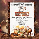 Invitation Cowgirl Western 25e anniversaire<br><div class="desc">Cowgirl Western 25th Birthday Invitations For Women. Il Est Facile De Changer L'Exemple De Texte En Vous Propre En Cliquant Sur Personnaliser. Cliquez Sur Personnaliser/Modifier Avec L'Outil De Création Pour Modifier Le Type De Police, La Couleur De Police, La Taille De Police, Ou Pour Ajouter/Supprimer/Modifier Le Texte Ou Les Éléments...</div>