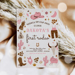 Invitation Cowgirl Wild West Rodeo Ranch fête d'anniversaire<br><div class="desc">Cowgirl Wild West Rodeo Ranch Anniversaire Fête Invitation Tous les modèles sont © PIXEL PERFECTION PARTY LTD</div>