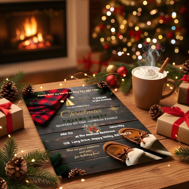 INVITATION COZY CHRISTMAS PAJAMA JAM (Créateur téléchargé)