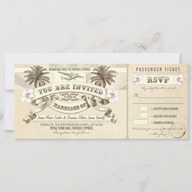Invitation cr pour Jenna (Devant)