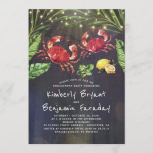 Invitation Crab Beach Palm String Lights