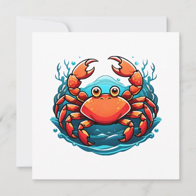 Invitation crabe-drole (Devant)