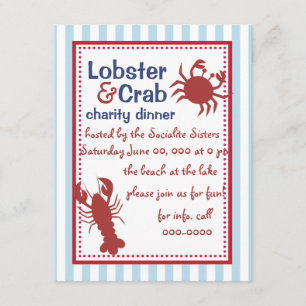 Invitation Crabe et homard !