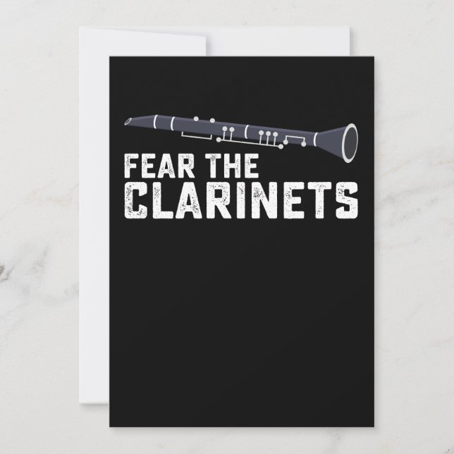 Invitation Craignez Clarinet Clarinettiste Clarinets (Devant)