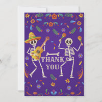 Crâne de fête mexicaine Cinco de Mayo merci